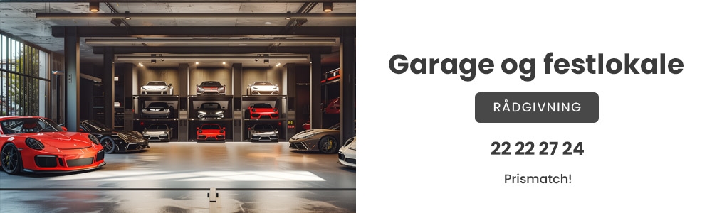 Lyd i garage og festlokale